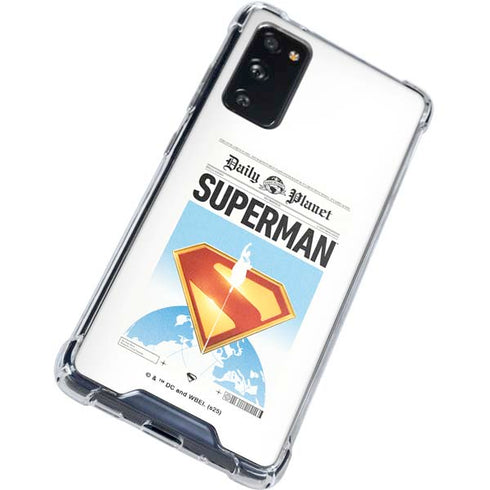 Superman 2025 Daily Planet Superman Cover Galaxy S20 FE Clear Case